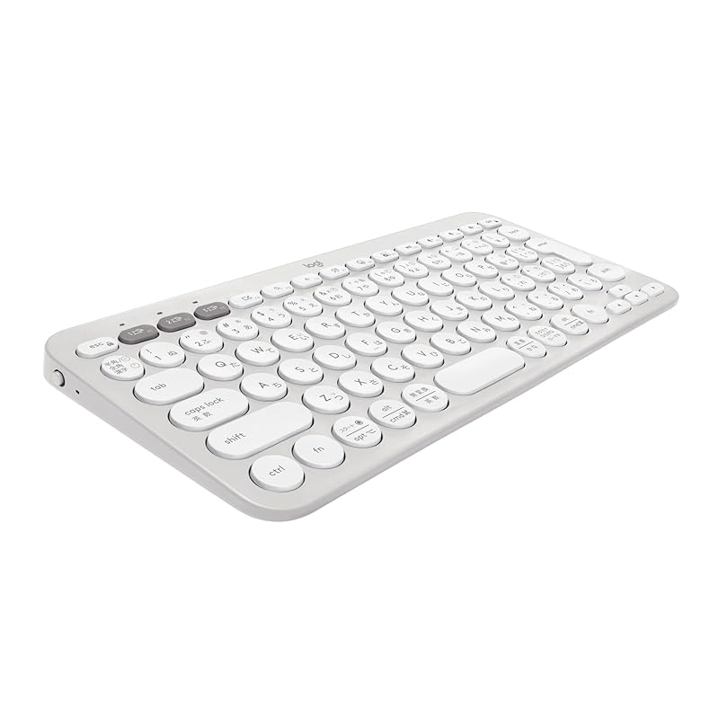 

logitech wireless keyboard PEBBLE KEYS 2 K380sOW Thin lightweight 415g small size Bluetooth Logi Bolt wireless wireless keyboard Easy-Switch Japanese