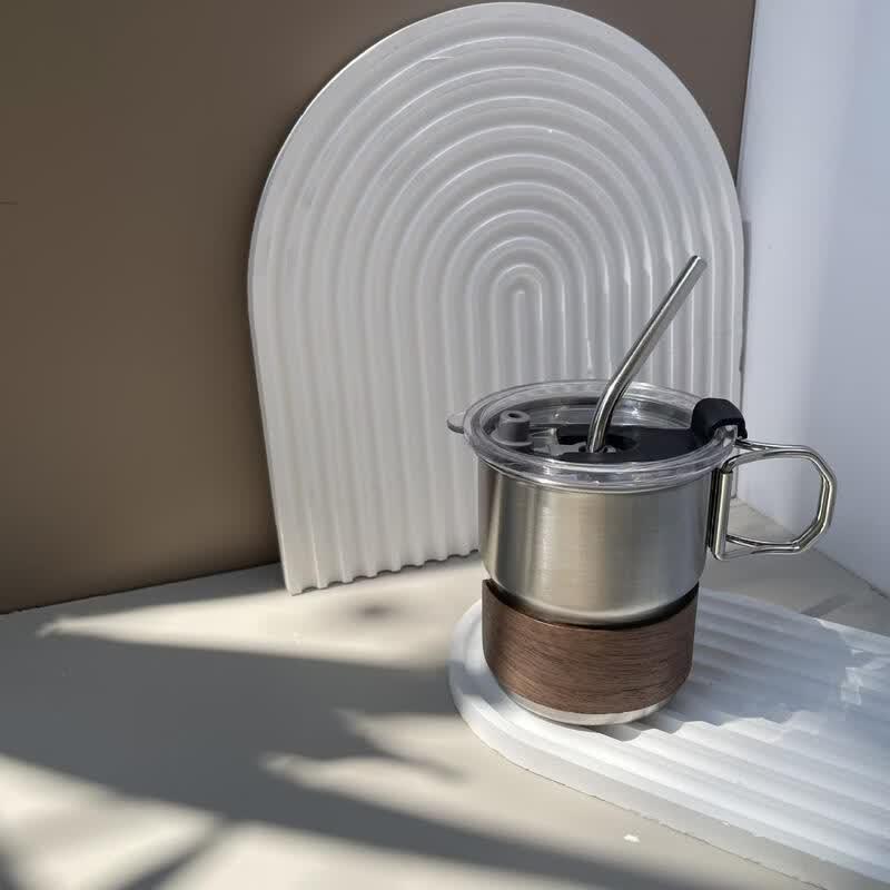 Shangqi 300ml Stainless Steel Camping Mug with Handle