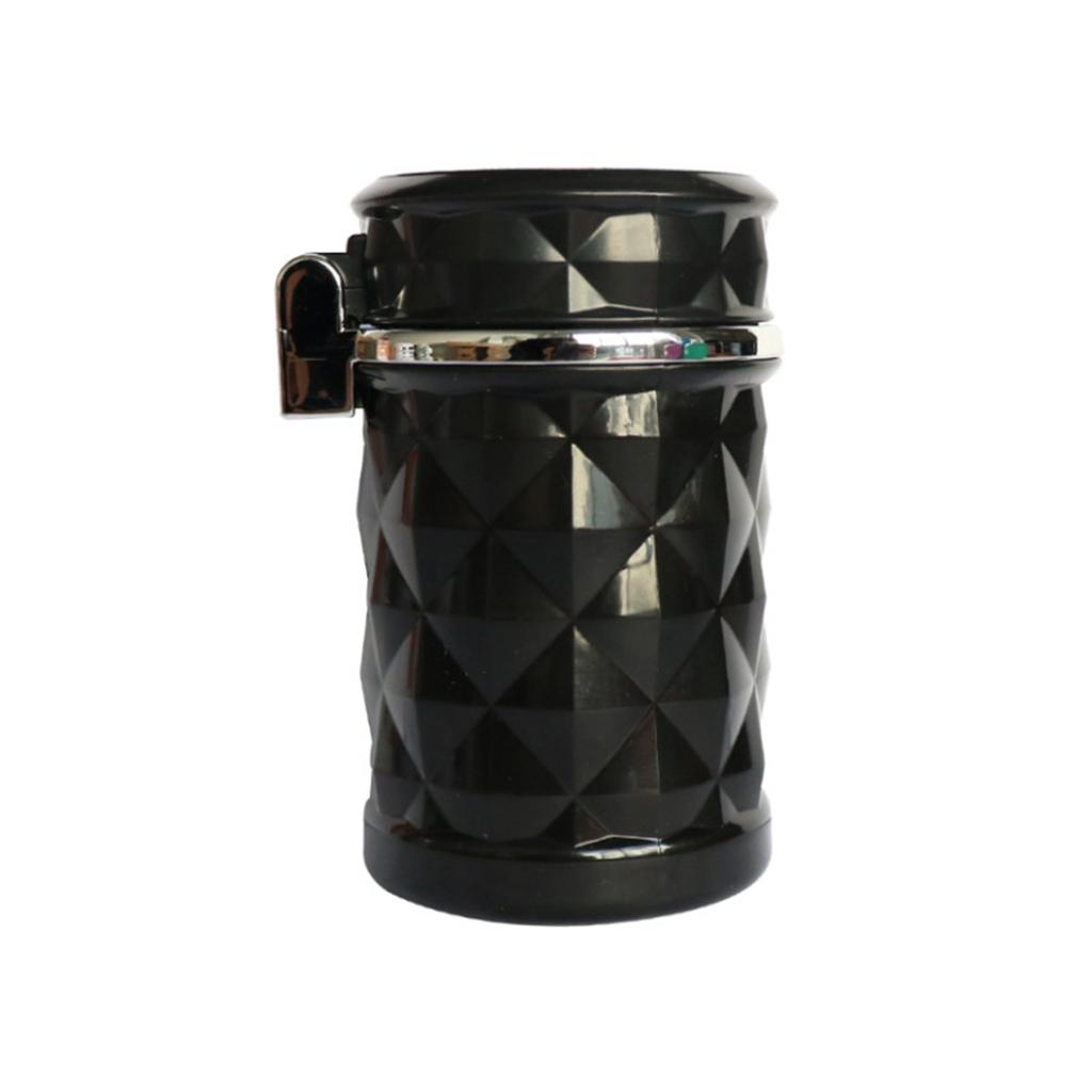 Diamond Cut Car Ashtray Car With Led Light High Temperature Resistant Car Ashtray Car Ashtray