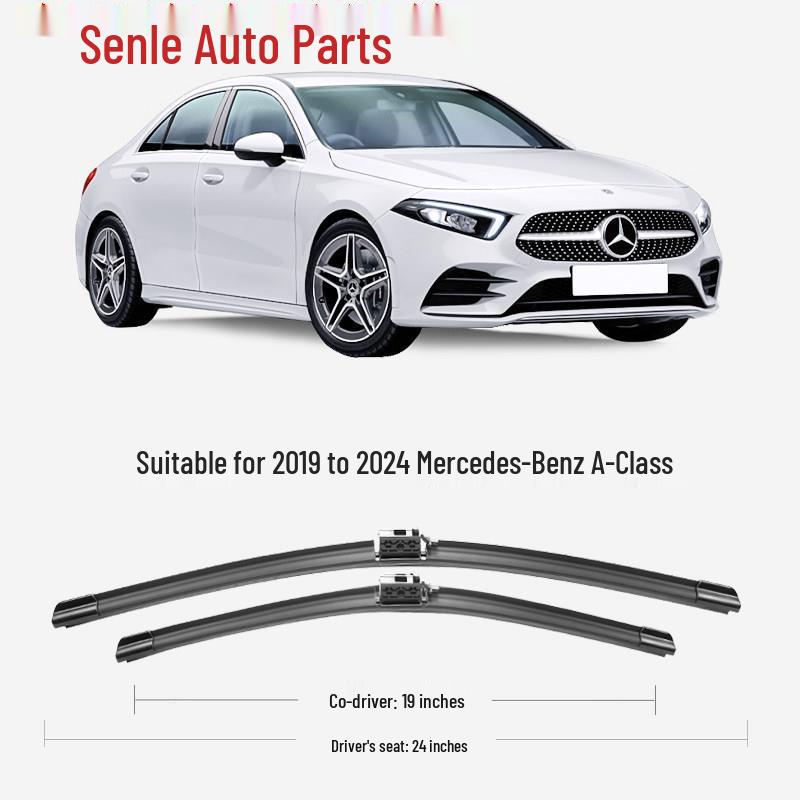 Compatible Mercedes-Benz A-Class A200L/A180L Wipers - Frameless, Silent Car Accessories, 2022-2021 Models