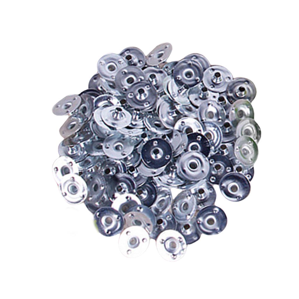 Pack of 100 Metal Candle Wick Sustainers Tabs for Handmade Candle Projects Tealight Wick Holders Clip DIY Accessories