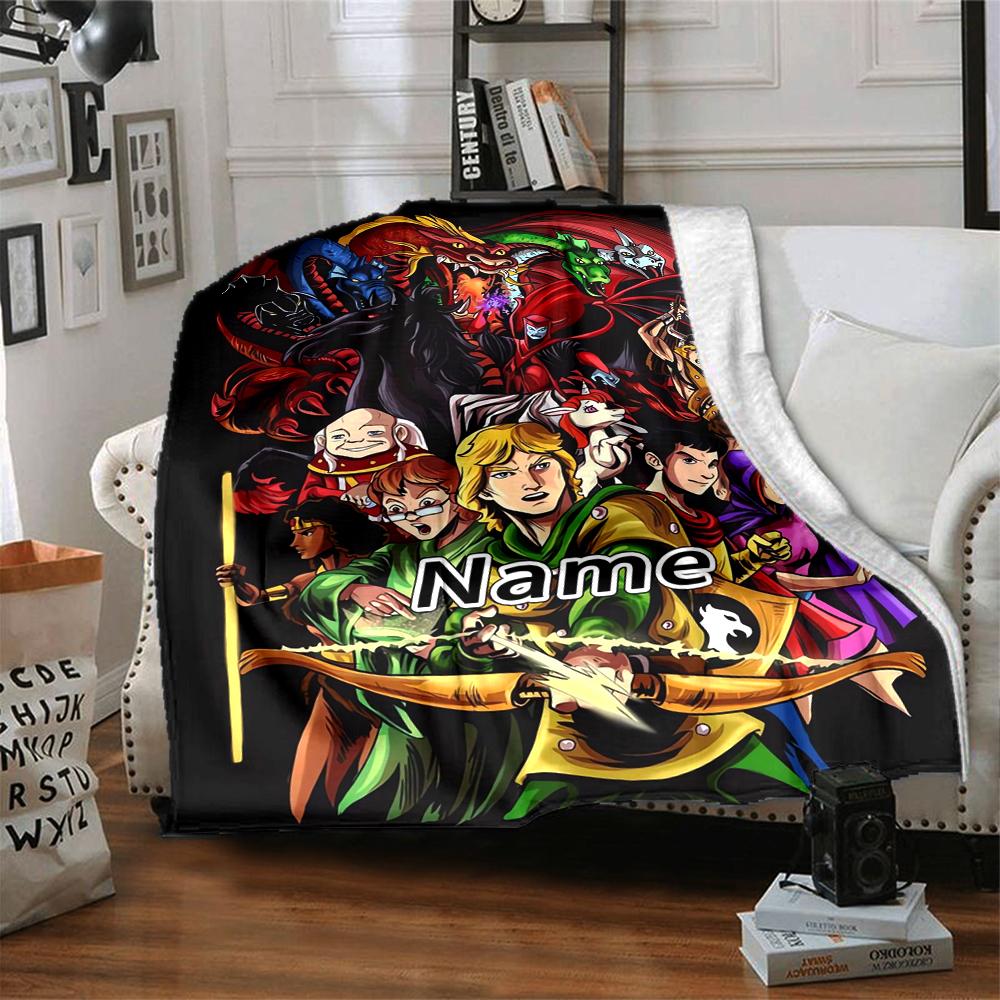Custom 1pc Dungeons & Dragons: Series Blanket, Soft And Comfortable Blanket, Casual Warm, Camping Travel Blanket, Birthday Gift Q91251