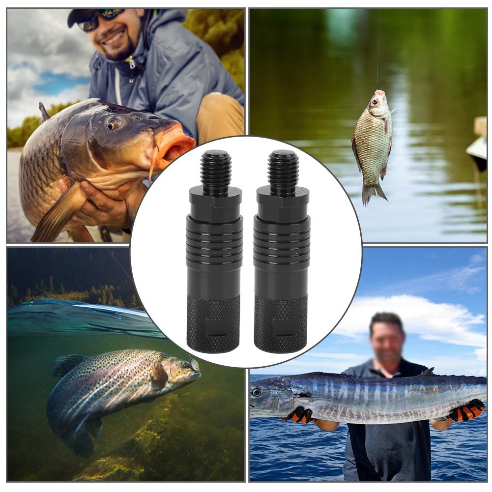 2pcs Metal Fishing Rod Bite Alarm Connector Holders Adapter Fishing Tackle Accessory