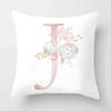 45x45cm Pink Rose 26 Letters Pillowcase Wedding Party Decoration Sofa Car Creative Ornament Couple Home  Cushion Cover