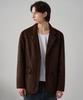 Draw Fit Fluid Single Suede Blazer [Chestnut Brown]