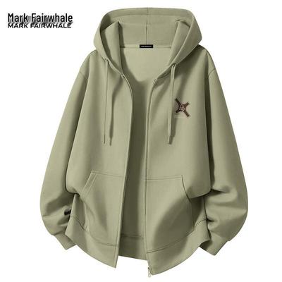 Mark Fairwhale Men's Fall/Winter Hooded Zip-Up Sweatshirt