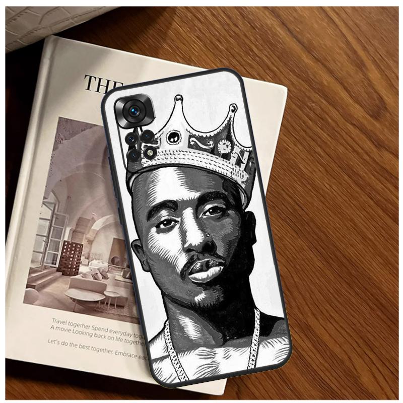 Rapper 2pac Singer Tupac Case For Xiaomi Redmi Note 13 14 9 10 11 12 15 Pro Plus Cover For Redmi 15 C 14C 10C 12C 13C