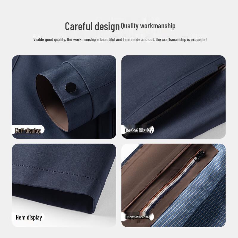 MONTAGUT Men's Autumn/Winter Silk Blend Business Casual Jacket