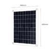 30W Dual USB 18V Solar Panel with 3W LED Lamp + 10A USB Solar Regulator Charger Controller for Car Outdoor Camping Light