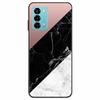 Custodia per ZTE Blade V40 Vita Fiore Marmo Nero Paraurti Morbido TPU Silicone Cover per ZTE V 40 Vita / Blade V40 Vita Custodie per Telefono