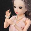 Fashion Mini Pearl Jewelry Necklace Earrings For BJD Dolls Bracelet For 1/6 Doll Clothes Accessories Decoration Kids Diy Toys