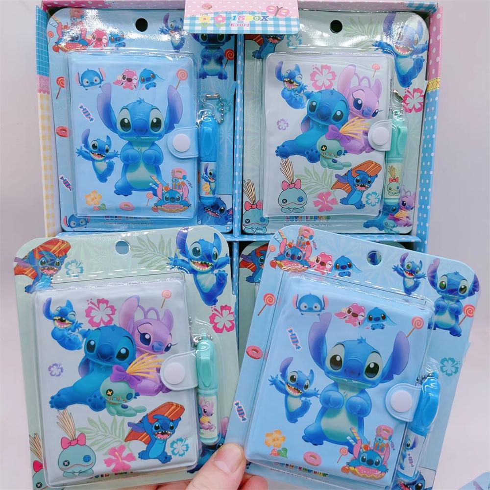 Random One Anime Cartoon Characters Figures Notebook Cartoon School Notepad Book Kids Boys Girls Stitch Dolls Diary Booklet Student School Stationery