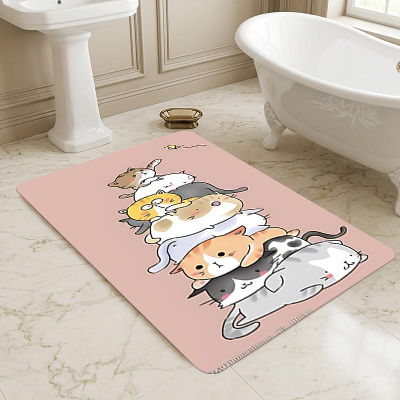 Cat Stack Living Room Nonslip Area Rug Soft Carpet For Bedroom Game Playroom Sofa Office Home Decor Doormat Christmas Gift C9261195
