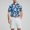 Puma X Palm Tree Crew Kollaboration Allover-Print Weiches Lässiges Florales Poloshirt Herren Poloshirts Tiefmarine 625939-01