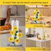 Kitchen Roll Holder Vintage Paper Towel Stand Sunflower Decor Iron Kitchen Roll Stand Vertical Paper Towel Storage Rack for Home