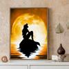 Full Round Diamond Painting The Lonely Mermaid Art Rhinestone Picture Mosaic DIY 5D Cross Stitch Embroidery Home Decoration