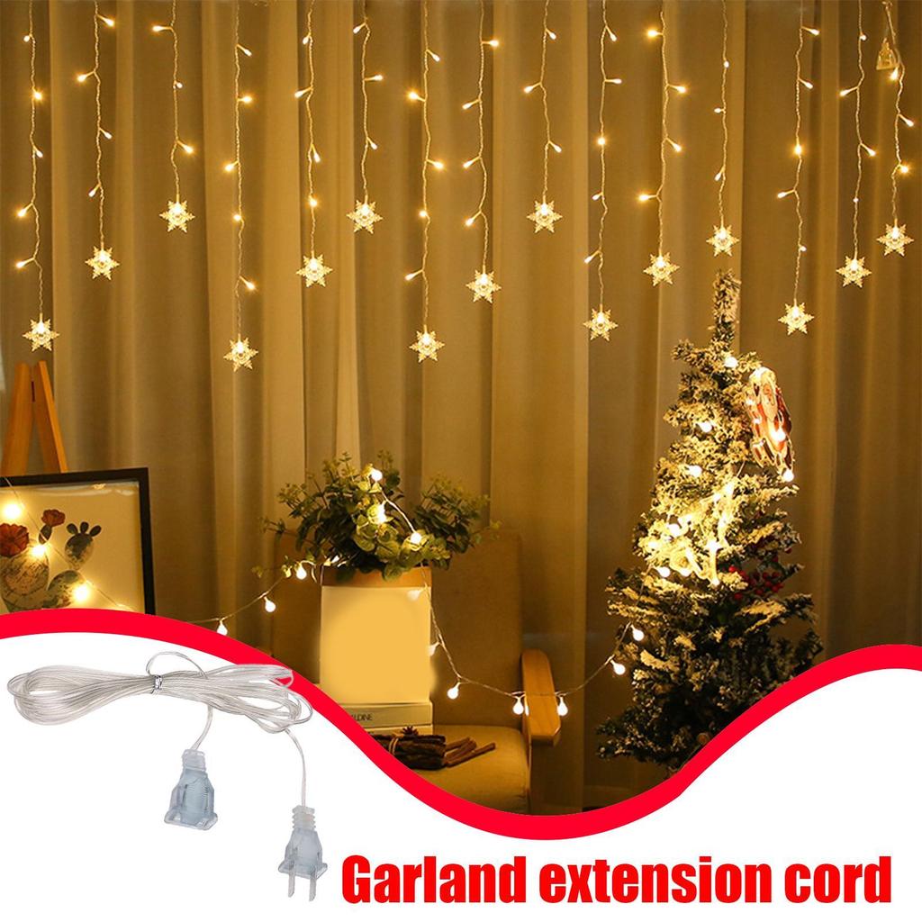 10 Ft Extension Cord For Christmas Lights Invisible 2 Prong Power Cable 220V Electric Cord Extender Light Fixtures Cords Wire