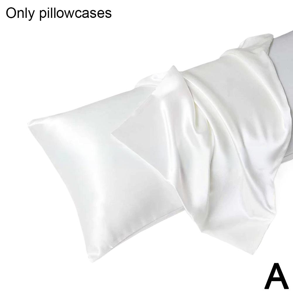Pillowcase Silk Pillow Cover Silky Satin Hair Beauty Pillow case Comfortable Pillow Case Home Decor 51*66cm