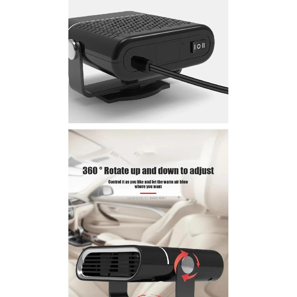 Calefactor Descongelador Antivaho Automático Parabrisas Calentamiento Rápido Portátil Calentador de Coche Nuevo 2025 12V 24V