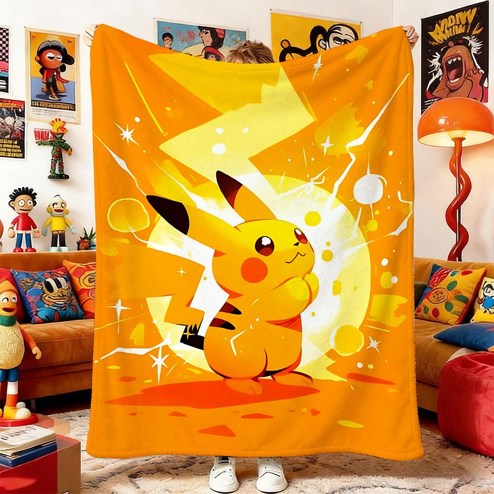 

P-Poke-mons Fluffy Soft Blankets for Bed Sofa Blanket Home and Decoration Bedspread the Anime Bedspreads Picnic Throw & Throws 75cmx90cm