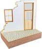 Cobaanii Frontline FS-080 Vignette A Wooden Diorama Base Kit 1/35 Direct from Japan