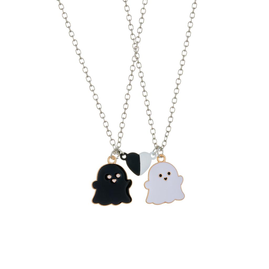 Ghost Alluring Alloy Necklace For Kids Featuring Heart Shape Design And Sweet Cool Style