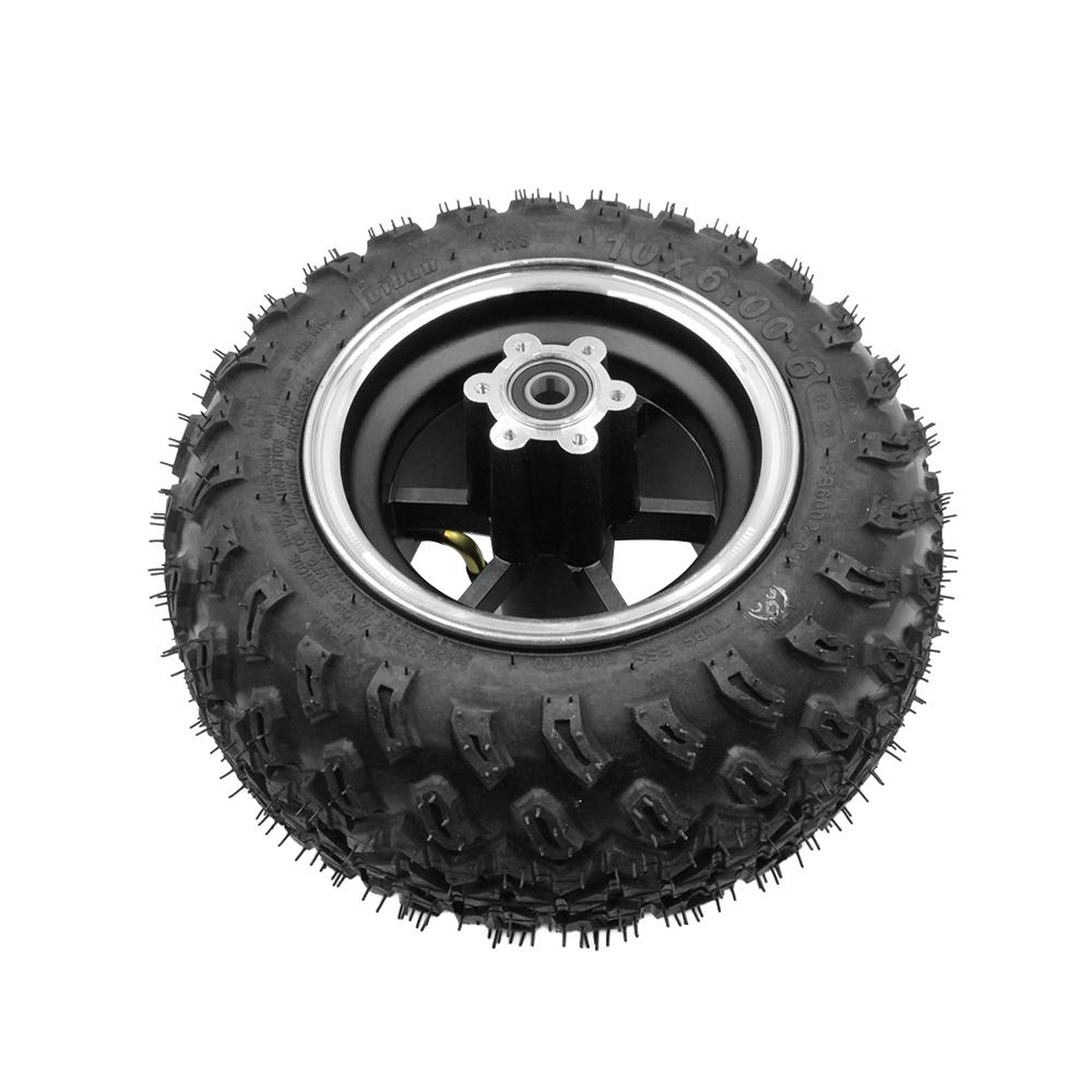 10x6.00-6 Tire Belt Hub for Citycoco Electric Scooter Hub Motor Wheel Thickened Anti-Slip Tubeless Tire Accessories