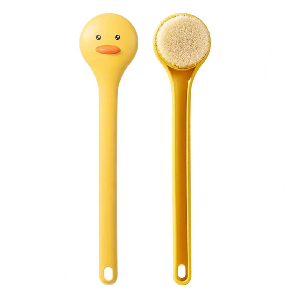 Long Handle Back Scrubber Bath Brush Exfoliating Duck Design Bath Brush Set Gentle Exfoliation Scrubber with Long Handle
