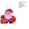 Glowing Santa Door Hanger LED Christmas Decor with Reindeer Snowman DIY Lighted Holiday Hanging Ornaments for Window Mantel Decorations