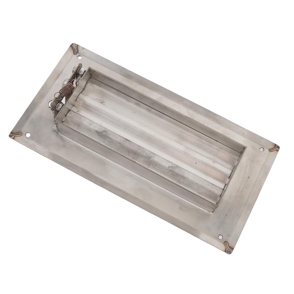 Stainless Steel Louvered Vent 11.81x5.91in Adjustable Rectangular Air Grill Cover Ventilation
