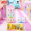 Jiaqi Blocks: Princess Nanci Bedroom & Music Room Set - Stackable House Street Scene Ornaments for Girls