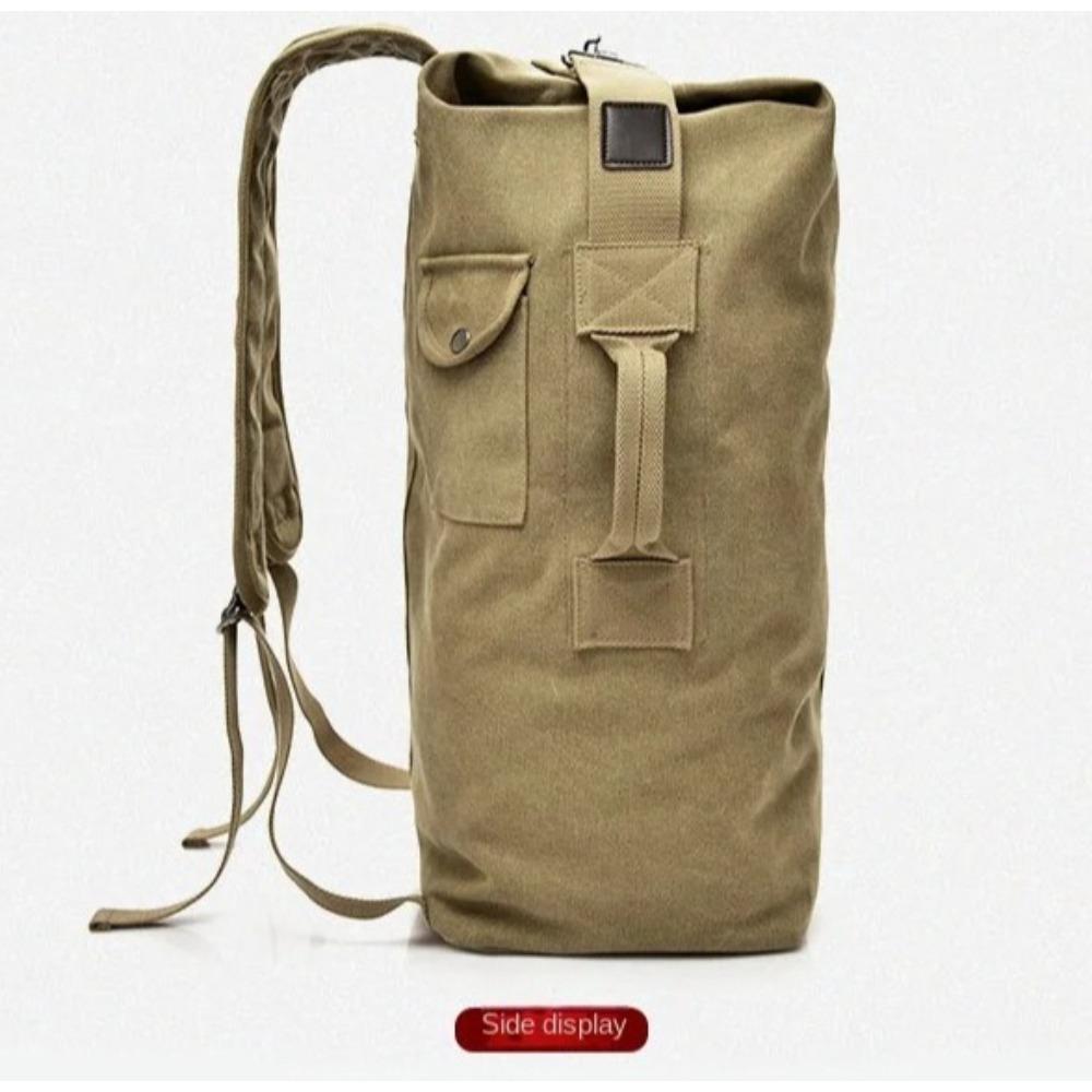 Brand Outdoor Travel Bag Large Capacity Military Tactics Backpack Handbags Man Light Weight Canvas Bucket Shoulder Bags for Men