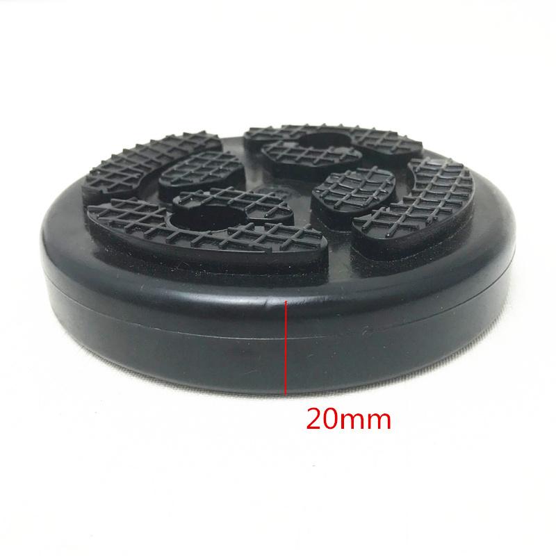 4 Pcs Black Round 115Mm*20Mm Round Rubber Arm Pads For Car Suv Lift Accessories