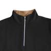 Men's Fleece-Lined Zip-Up Stand Collar Patchwork Contrast Colour Henley Long-Sleeved Casual Sweatshirt for Autumn/Winter
