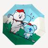 1pc Outdoor Umbrella with BT21 Characters - Automatic Opening/Closing, Portable 3-Fold Design, 8-Rib Iron Frame, Perfect Gift for Fans, Travelers