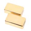 2PCS Electric Guitar Pickup Cover Closed Type Sealed Humbucker Double Coil Pickup Brass Enclosure Gold