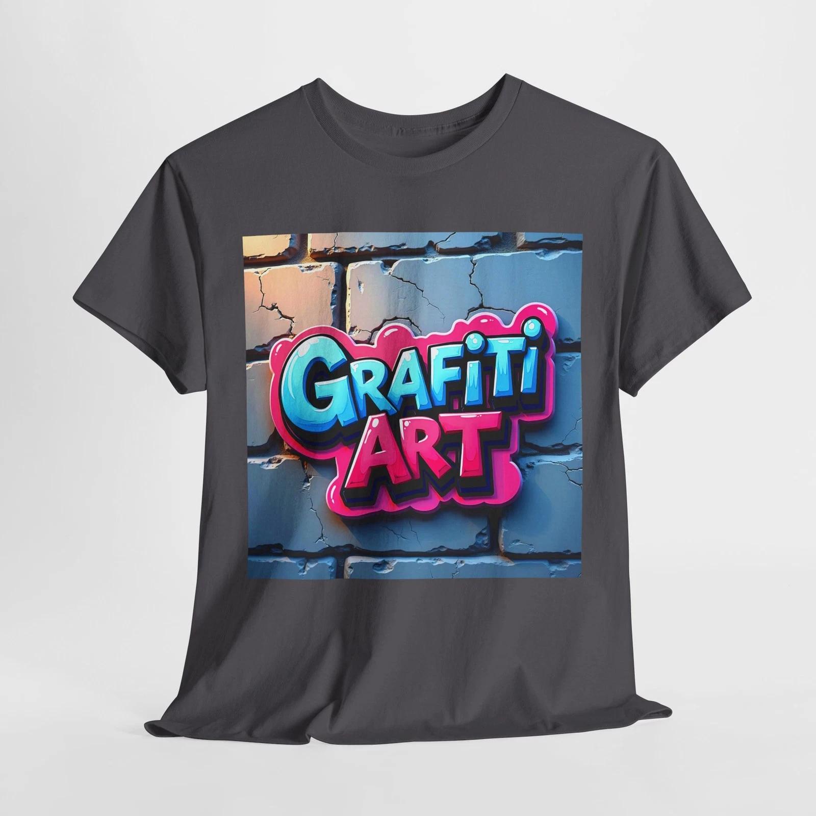 

Graffiti Art Unisex Heavy Cotton Tee, Trendy Streetwear Shirt, Casual [...] L