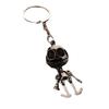 Simple Ghost Head Simple Metal Keychain Cute Couple Creative Jewelry Key Ring Bag Pendant