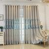 Lussuose Tende Jacquard Europee Oscuranti con Tendine Coordinata per Arredamento Romantico della Casa.