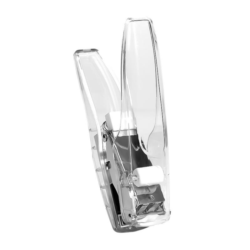 Handheld Clear Stapler 25 Sheets Capacity Ergonomic Labor-Saving Stapler for Food Delivery and Office Environments