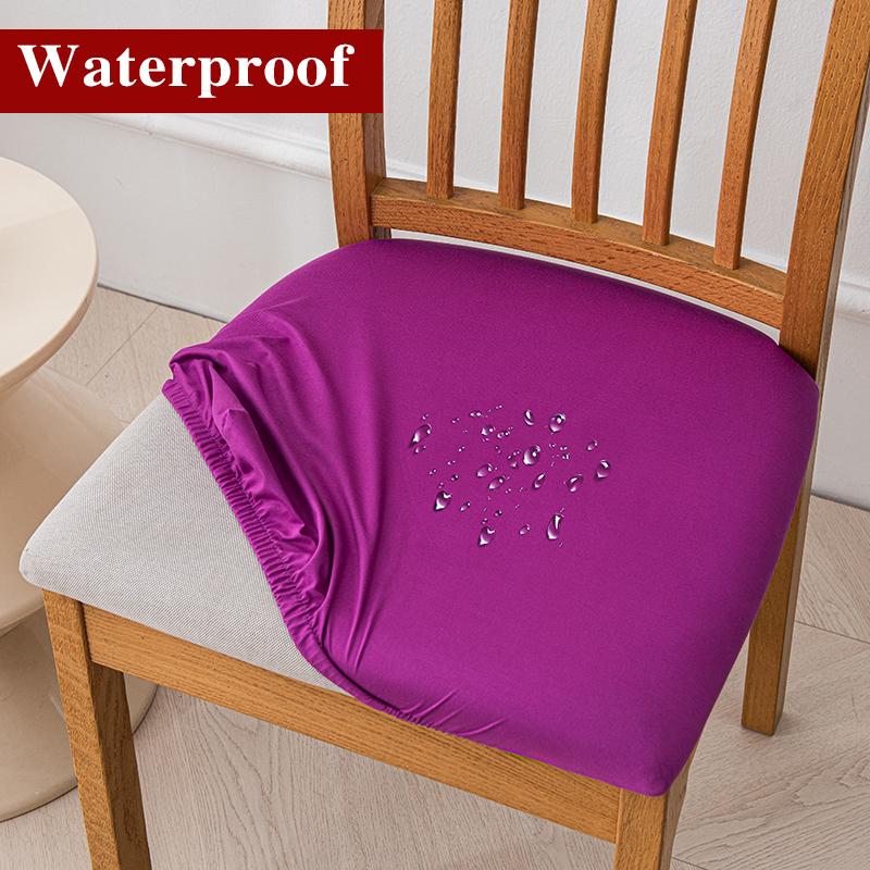 Housse de Siège de Chaise Imperméable pour Salle à Manger Housse de Protection Extensible pour Meubles Housse de Chaise de Salle à Manger pour Cuisine Restaurant Bureau Banquet