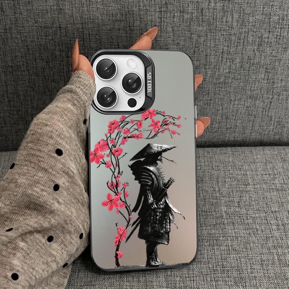 Japan The samurai Ninja Phone Case For iPhone 16 15 14 13 12 11 Pro Max X XR XSMAX 8 7 Plus Matte Shockproof Back Cover