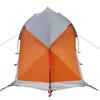 Dome Camping Tent for 1 Person Grey and Orange Waterproof