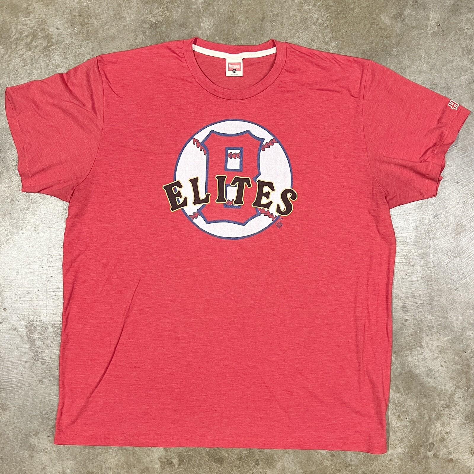 HOMAGE BALTIMORE ELITES GIANTS БЕЙСБОЛ НЕГРО ЛИГА ФУТБОЛКА T SHIRT Размер 3XL Тонкая S
