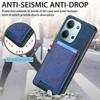 Phone Case For Xiaomi Redmi 15C 4G (EU) (173mm)/15C 5G (EU) (173mm) Retro Jean Cloth Texture Leather Back Cover with Card Holder