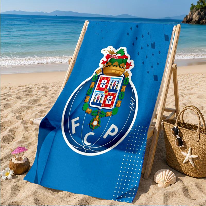 Fc Space Emblem Printed Microfiber Beach Towel, Soft And Absorbent, Quick-Dry, Ideal for Summer Travel, Beach Essential, Swimming Pool
