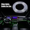 ACROPIX Fiber Optic Cable Skirt Side Glow Car Light Decoration Universal 2.5mm 3.5M Clear 1pcs