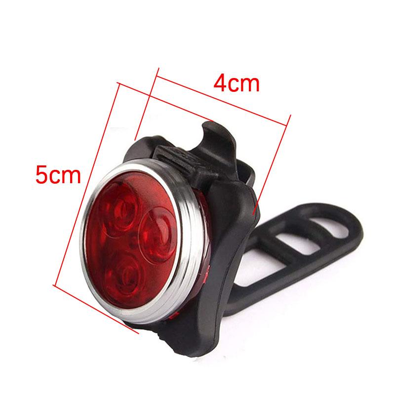 Usb Rechargeable Bike Light Set,Super Bright Front Headlight And Rear Led Bicycle Light,650Mah ,4 Light Mode Options