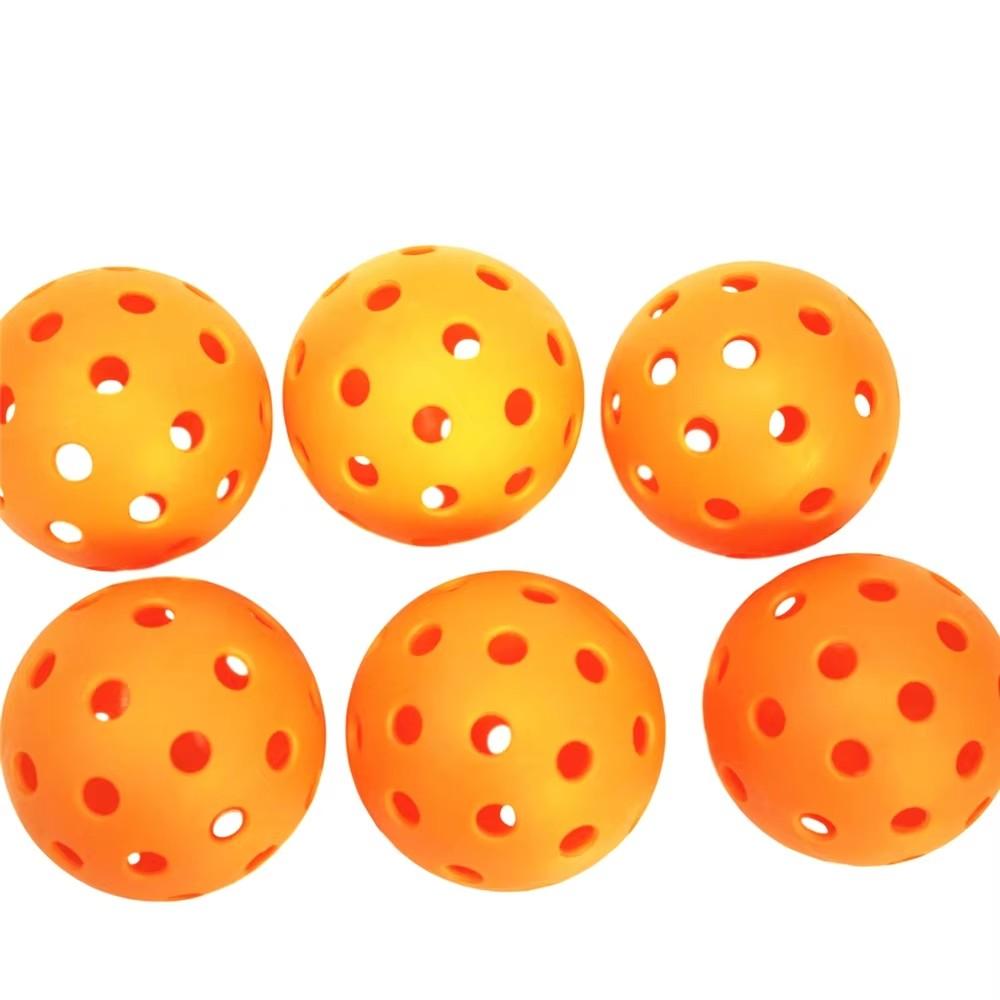 12pcs Pack Indoor Pickleball Balls 26 Holes Training Pickleball Accessories 74mm Standard Home Pickle Ball Balls TPE