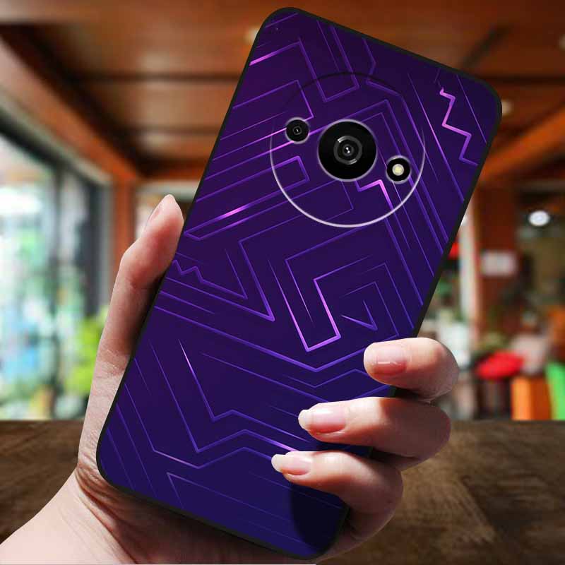 Für Xiaomi Redmi A3 Hülle Niedliche Cartoon Anti-Klopfen Silikon Weiche TPU Rückseite für Redmi A3 pro 4G Handyhülle A 3 RedmiA3 Funda